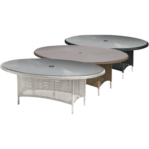 Oval garden sales dining table