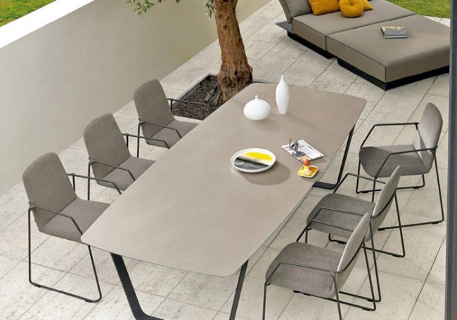 Manutti Air Dining Table 340 X 118, White Quartz Dining Table Uk
