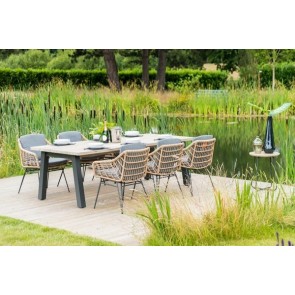 4 Seasons Outdoor Cottage 6 Seat Dining Set With 240cm Derby Table
