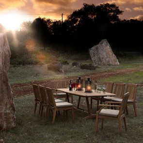 Barlow Tyrie Chesapeake Rectangular Dining Table 200cm