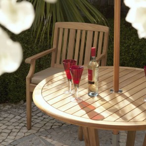 Barlow Tyrie Chesapeake Circular Dining Table 120cm