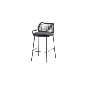 4 Seasons Outdoor Barista Bar Chair Anthracite Rope