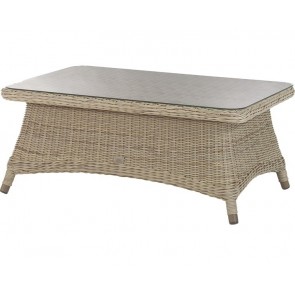 4 Seasons Outdoor Brighton coffee table 110 x 70 x 45 cm +glass