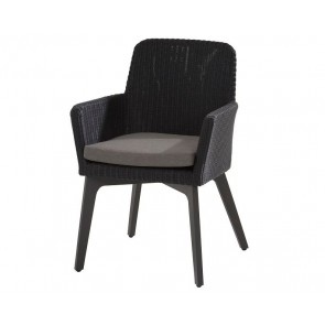 4 Seasons Outdoor Lisboa Dining Chair (Anth/Alu)