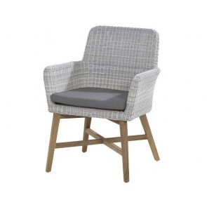 4 Seasons Outdoor Lisboa Dining Chair (Ice/Teak)