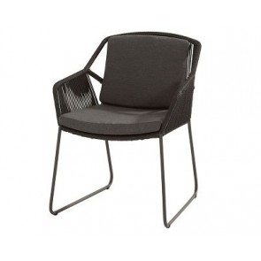 4 Seasons Outdoor Accor dining chair with 2 cushions Anthracite