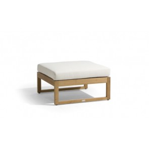 Manutti Siena Teak Lounge Medium Footstool/Side Table