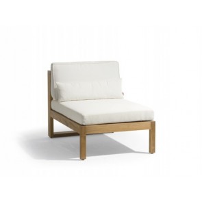 Manutti Siena Teak Lounge Small Middle Seat