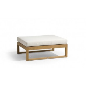 Manutti Siena Teak Lounge Large Footstool/SideTable