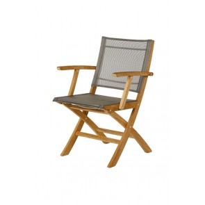 Barlow Tyrie Horizon Folding Carver Chair Titanium 